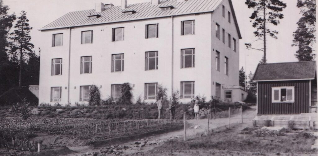 Vetelin Hautakedon rakennus vuonna 1938